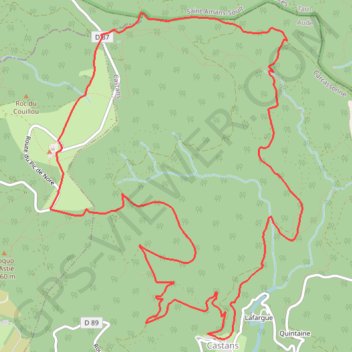 Trace GPS Pic de Nore (depuis Castans), itinéraire, parcours