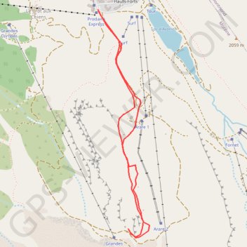 Trace GPS Les Hauts-Forts, itinéraire, parcours
