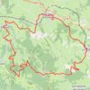 Trace GPS Rando en Pays de Jars - Saint-Martin-d'Estréaux, itinéraire, parcours