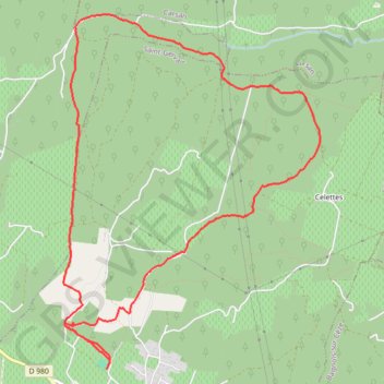 Trace GPS Saint Gervais Roche Bernard Goufre Vidal, itinéraire, parcours