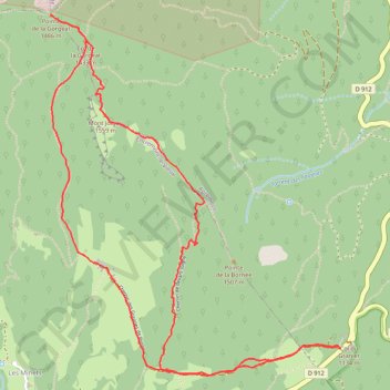 Trace GPS Mont JOIGNY - Pointe de la Gorgeat depuis le Col du Granier, itinéraire, parcours