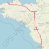 Trace GPS TT22 Jo12 V10/06 : Roscoff à Chatelaillon, itinéraire, parcours