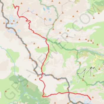 Trace GPS Oulette de Gaube-Sarradet, itinéraire, parcours