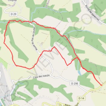 Trace GPS Les Filhols par la Pissolle - Villemur-sur-Tarn, itinéraire, parcours