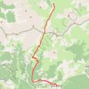 Trace GPS GR58 - Les Fonds-Ville Vieille par col de Péas, itinéraire, parcours