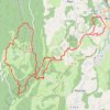 Trace GPS La grande Cuve par le col du Sapenay, itinéraire, parcours