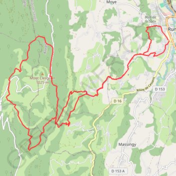 Trace GPS La grande Cuve par le col du Sapenay, itinéraire, parcours