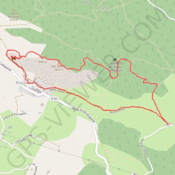 Trace GPS Le tour de Roquefixade, itinéraire, parcours
