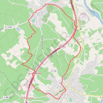 Trace GPS 2019-01-23 14:00, itinéraire, parcours