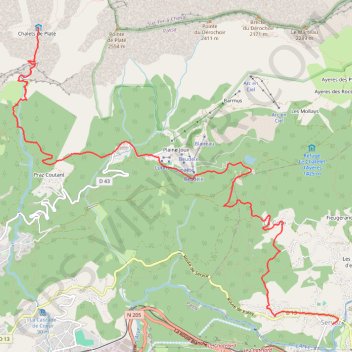 Trace GPS Tour des Fiz, 5ème étape Passy - Servoz, itinéraire, parcours