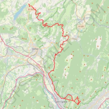 Trace GPS Paladru chartreuse, itinéraire, parcours