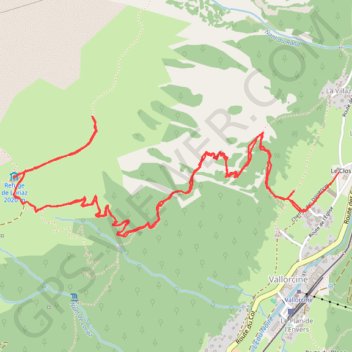 Trace GPS Les chalets de Loriaz, itinéraire, parcours
