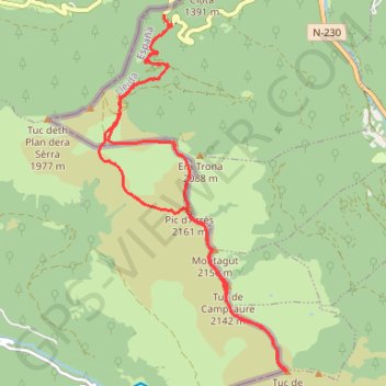 Trace GPS Pic de Pouylane, itinéraire, parcours