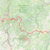 Trace GPS Villefranche Cahors par le GR 46, itinéraire, parcours