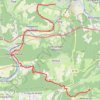 Trace GPS Ascension de la montagne du Lomont depuis Appenans, itinéraire, parcours