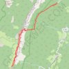 Trace GPS Sangle du Fourneau (Chartreuse), itinéraire, parcours