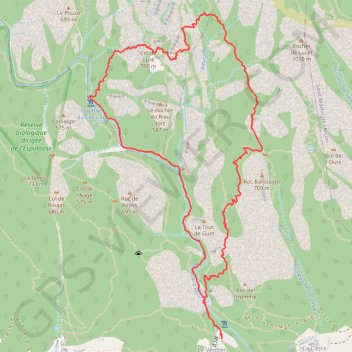 Trace GPS Caroux - Arête des Charbonniers, itinéraire, parcours