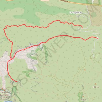 Trace GPS Le Cap Gros par le Vallon de l'Herbe, retour par la crête de l'Estret - Les Calanques, itinéraire, parcours
