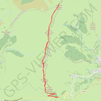 Trace GPS Sommet de l'Aigle par le Col de Peyresourde, itinéraire, parcours