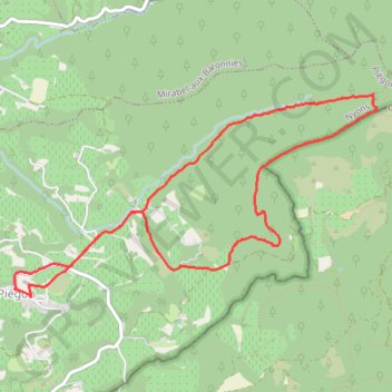 Trace GPS Piègon - Montagne de Buisse, itinéraire, parcours