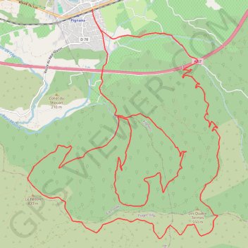 Trace GPS Les Crêtes de Maraval - Pignans, itinéraire, parcours