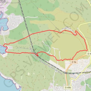 Trace GPS Anse de Bonnieu - Martigues, itinéraire, parcours
