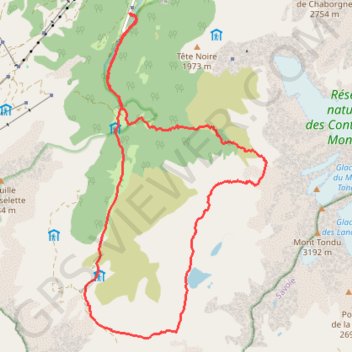 Trace GPS Monts Jovet, itinéraire, parcours