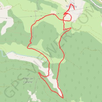 Trace GPS Les Estives de Mazuby, itinéraire, parcours