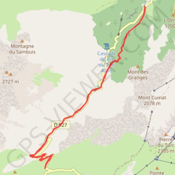 Trace GPS Vallée des Villars et Col du Glandon, itinéraire, parcours