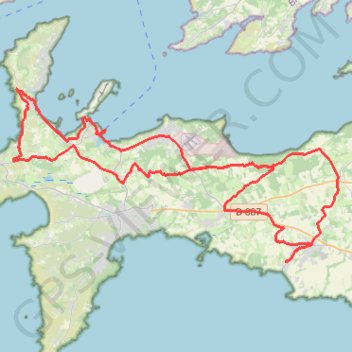 Trace GPS Telgruc-sur-Mer Cyclisme, itinéraire, parcours
