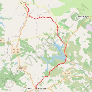 Trace GPS Rota Vicentina - Chemin historique - Étape 2, itinéraire, parcours