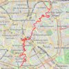 Trace GPS Rando de la journée à Paris sur le GRP2, itinéraire, parcours
