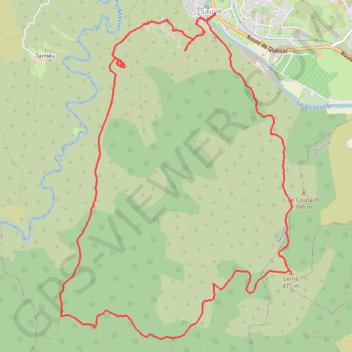 Trace GPS Sauve - Coutach - Mer des Rochers - Cadran Solaire, itinéraire, parcours