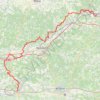 Trace GPS Périgueux - Sainte-Foy-la-Grande, itinéraire, parcours