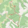 Trace GPS Saint-Pierre-La-Feuille château de Roussillon, itinéraire, parcours