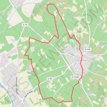 Trace GPS Le tour des vignobles - Corneilhan, itinéraire, parcours