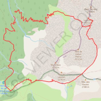 Trace GPS Grand Ferrand, itinéraire, parcours