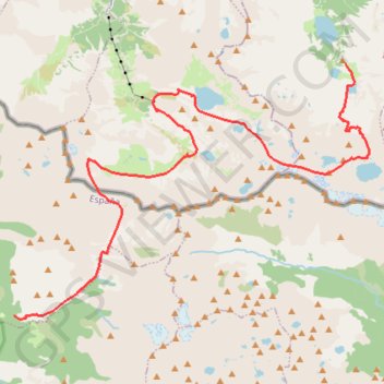 Trace GPS Viados-Espingo, itinéraire, parcours