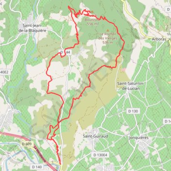 Trace GPS Le Rocher des Vierges - Rabieux, itinéraire, parcours