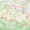 Trace GPS Les églises romanes du Ribéracois - Ribérac, itinéraire, parcours