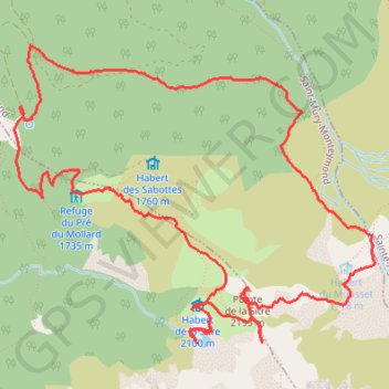 Trace GPS Traversée de la Pointe de la Sitre, itinéraire, parcours