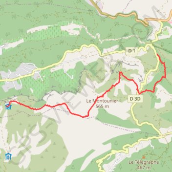 Trace GPS Col de l'ange - Vieux Roquefort, itinéraire, parcours