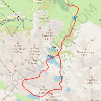 Trace GPS Tuhou de Cloutou, itinéraire, parcours