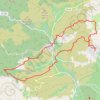 Trace GPS Péret - Cabrières - Izarne, itinéraire, parcours