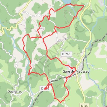 Trace GPS Au charbon ! Maussac - Pays de Haute Corrèze, itinéraire, parcours