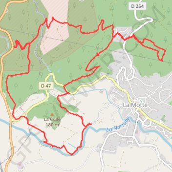 Trace GPS La Motte, itinéraire, parcours