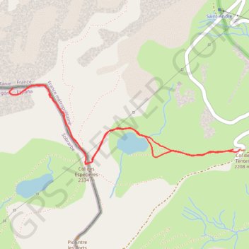 Trace GPS Soum Blanc des Especières, itinéraire, parcours
