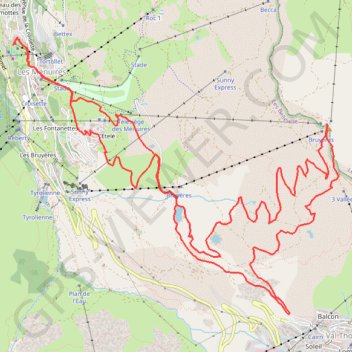 Trace GPS Mont de la chambre depuis Preyerand, itinéraire, parcours