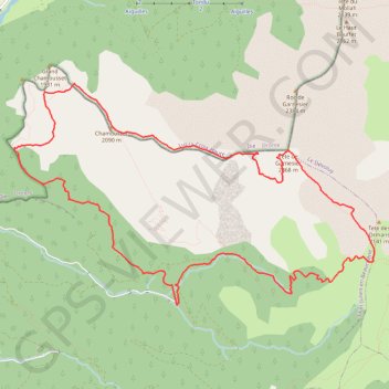 Trace GPS Tête de Garnesier en boucle (Devoluy), itinéraire, parcours