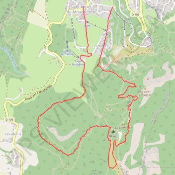 Trace GPS Vallon des Forges du Moucherotte - Saint-Nizier-du-Moucherotte, itinéraire, parcours